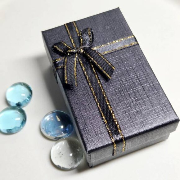 Authentic Swarovski Dangle Earrings Silver Tone With Blue And Green Stones - Picture 9 of 9